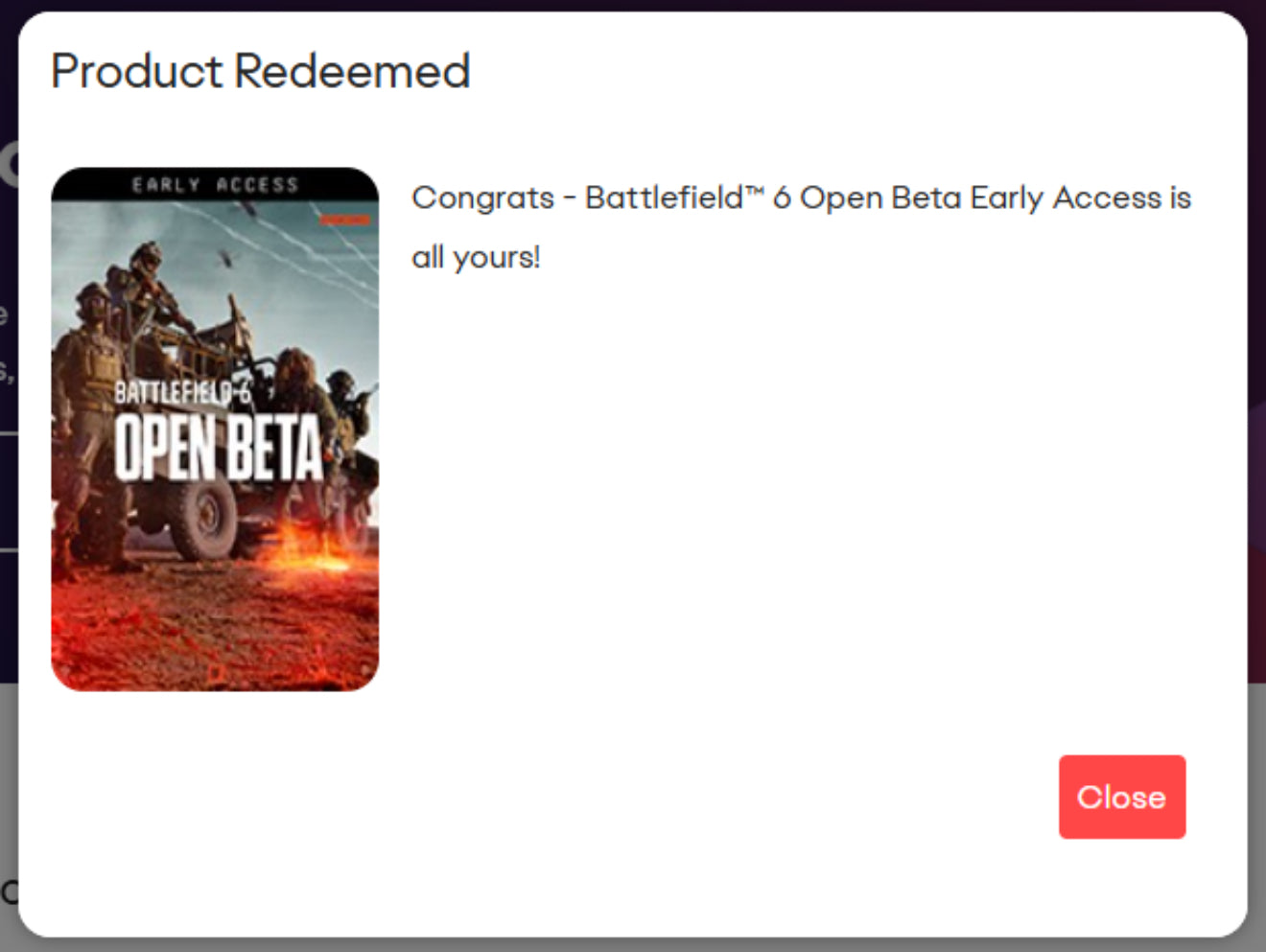 Battlefield 6 Exclusive Early Access Beta Code (ALL PLATFORMS)