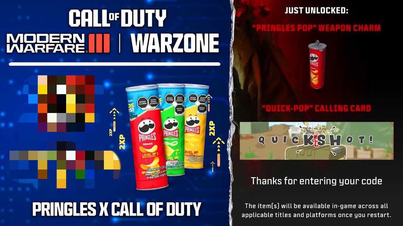 FULL Pringles X Warzone Rewards