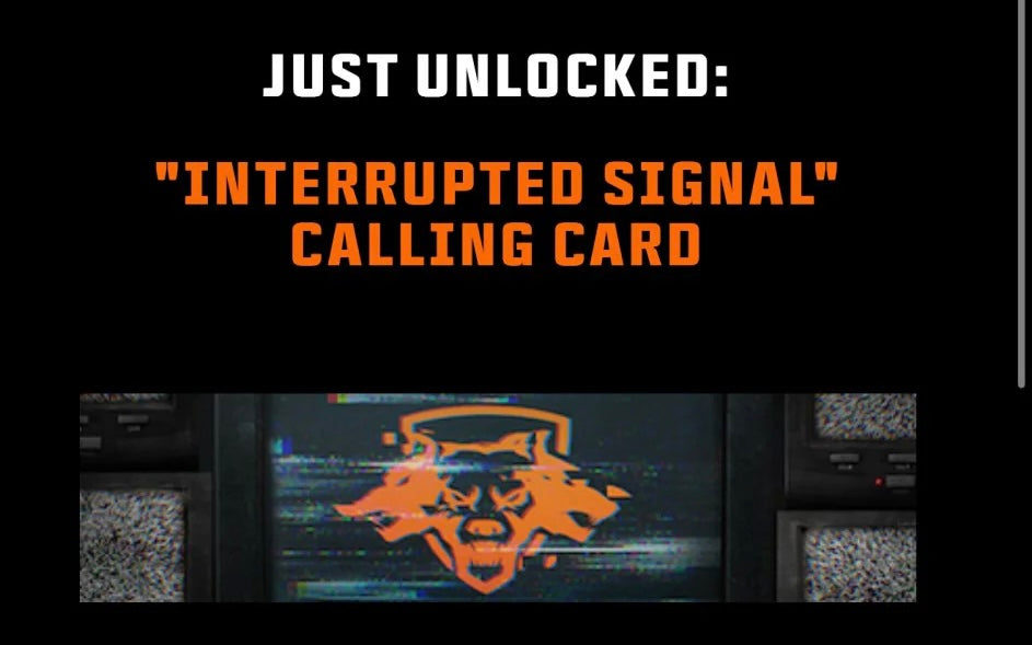 ANIMATED Interrupted Black Ops 6 Calling Card + FREE DOUBLE XP