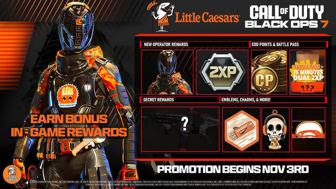 Little Caesars X Black Ops 7 Rewards Code