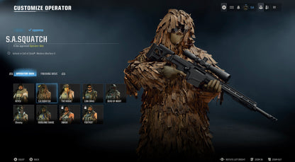 Sasquatch Ghille Suit Skin Bundle Item