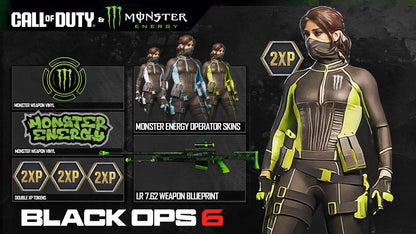 ALL Black Ops 6 x Monster Energy Rewards Pack + BONUS DOUBLE XP